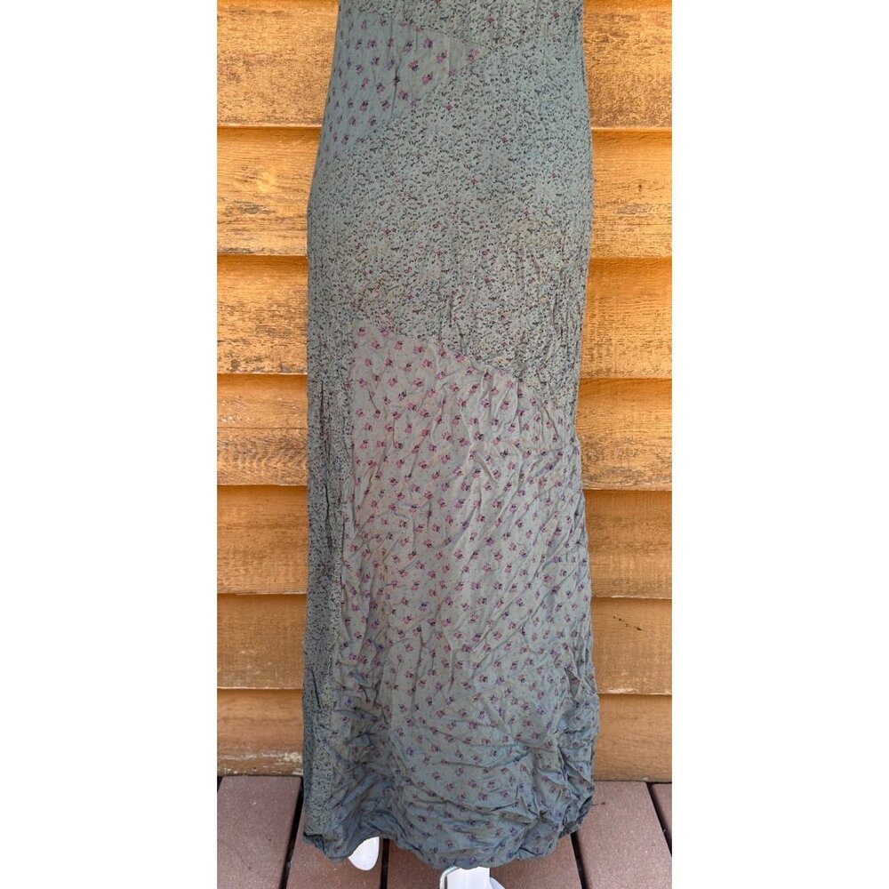 Ella Moss EDFZ10873 Made in USA Rayon Green Maxi Dress Size S - Picture 7 of 10